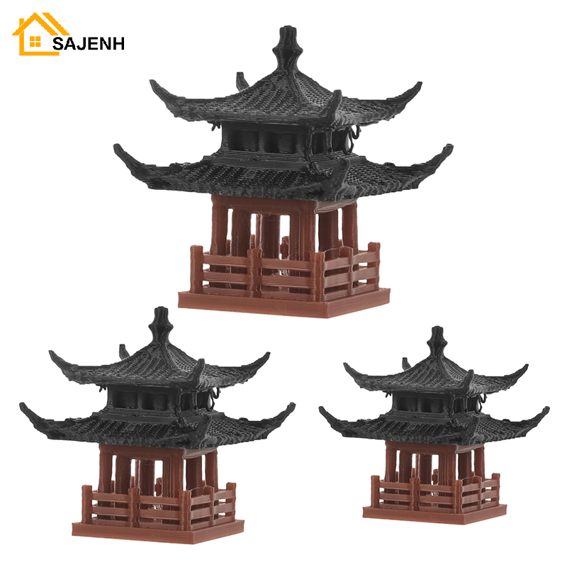 Mini Bonsai Zen Garden - Mini Pagoda Heykeli Peri Bahçe Dekor