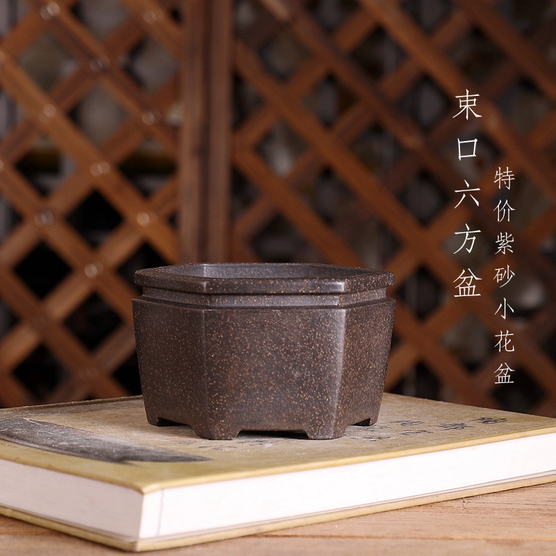 Altıgen Bonsai saksısı, mor ku - Bonsai Garden With Sand incelemesi ve fiyatı